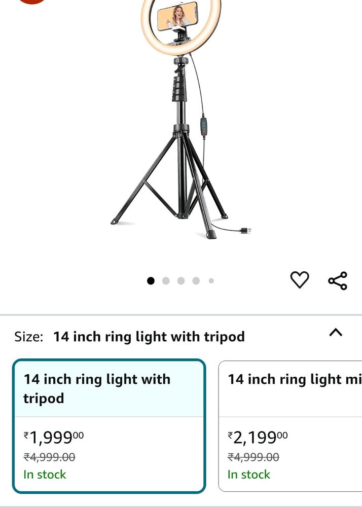 Tripod  With Ring Led