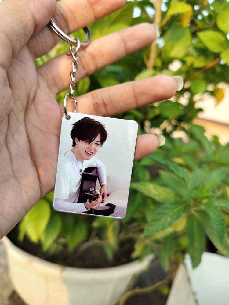 Double Sided Photo Print Keychain