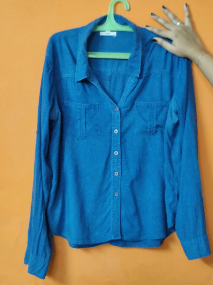 Price Drop Denim Rayon Shirt Top