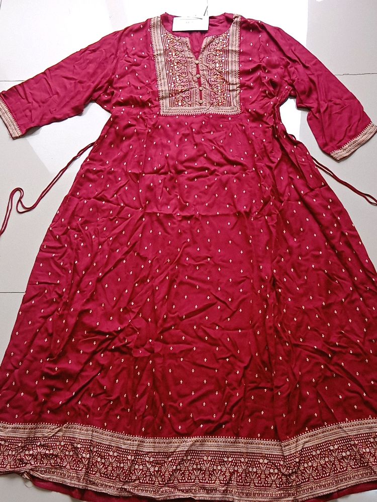 Maroon Ethnic Gown