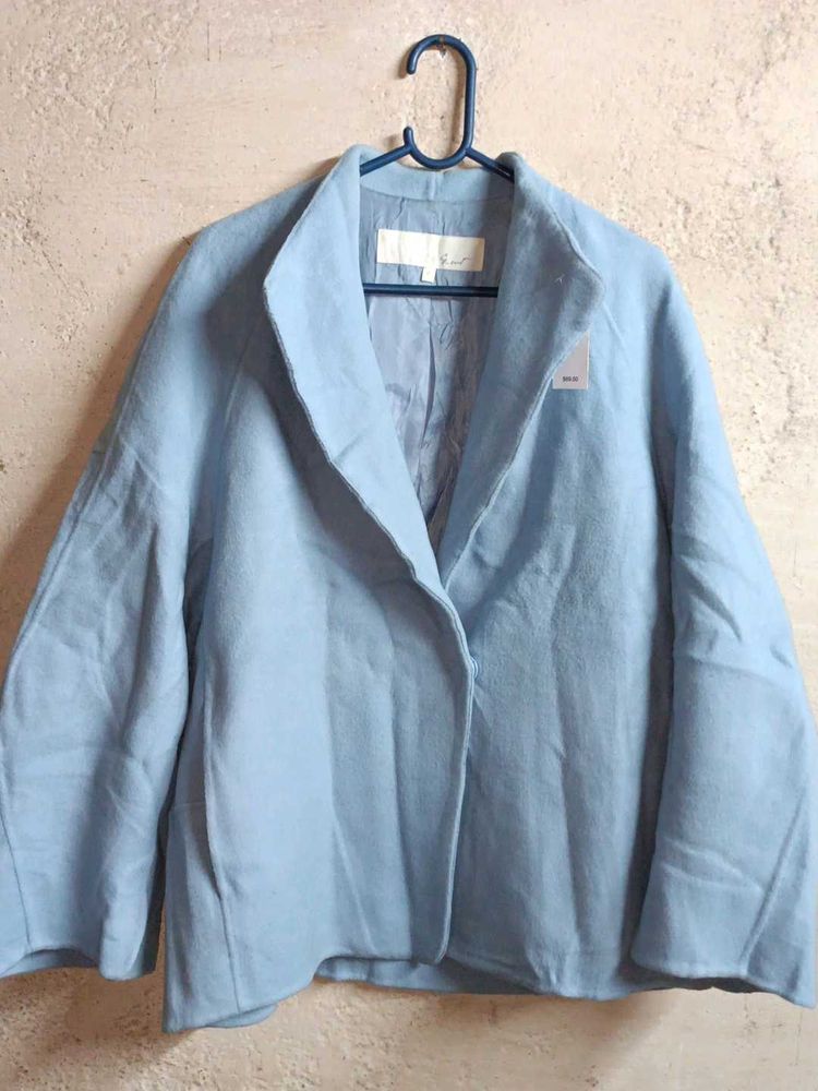 Women's Formal Blazer Coat Oversized Jacket Blue