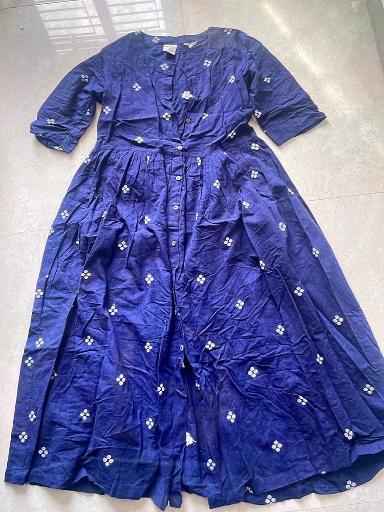 Blue embroidered Kurta