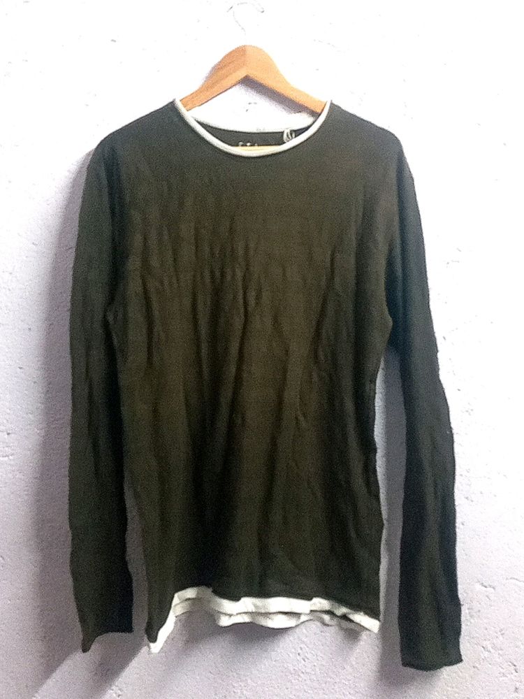 Olive Full Sleeves Tshirt