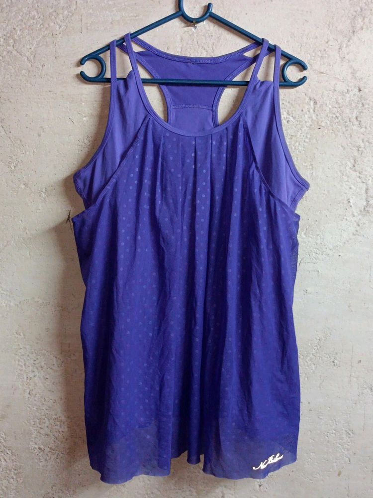 NEW BALANCE Casual Top Vest Layered Lavender