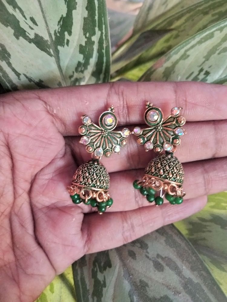 Green Earrings