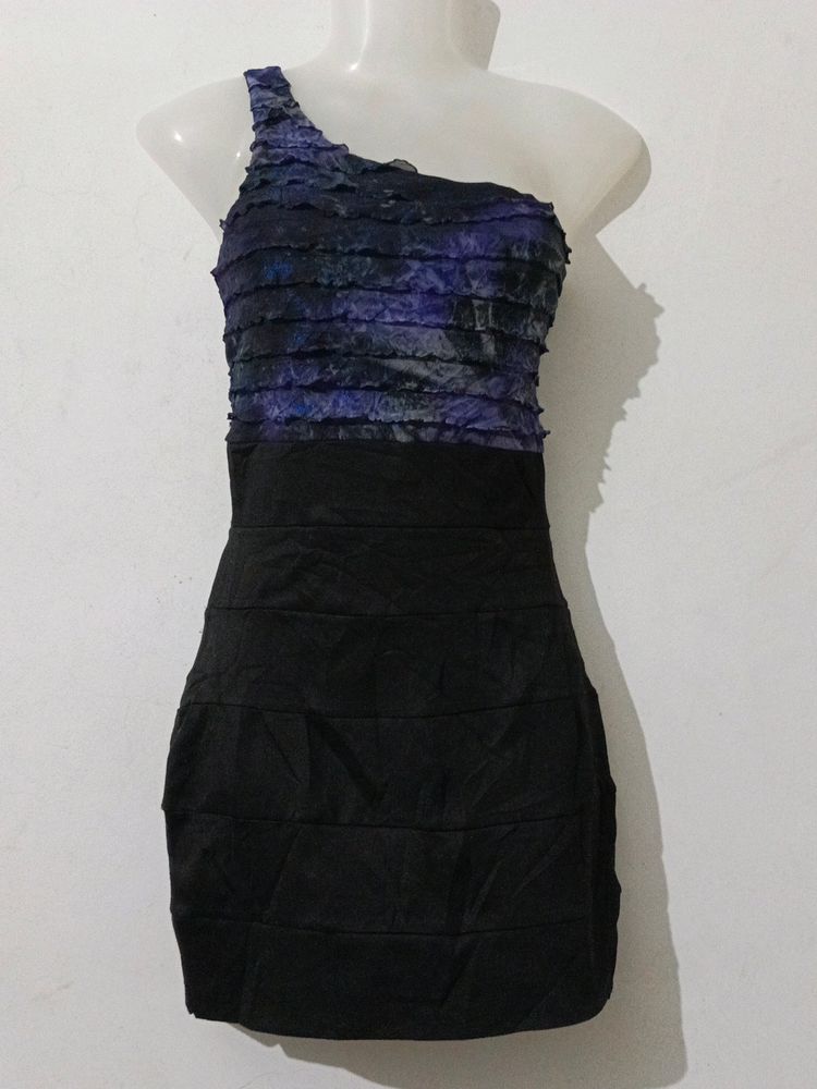 BLACK AND PURPLE BODYCON