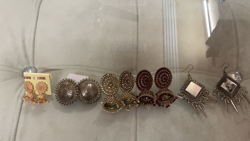 5 Pairs Of Earrings