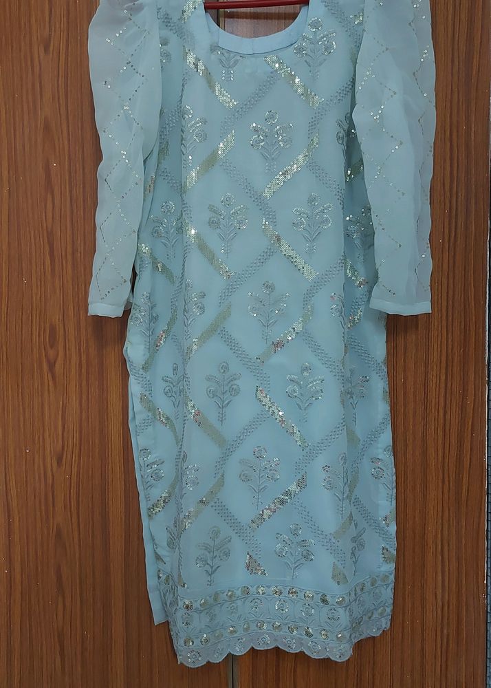 Straight sequence kurti