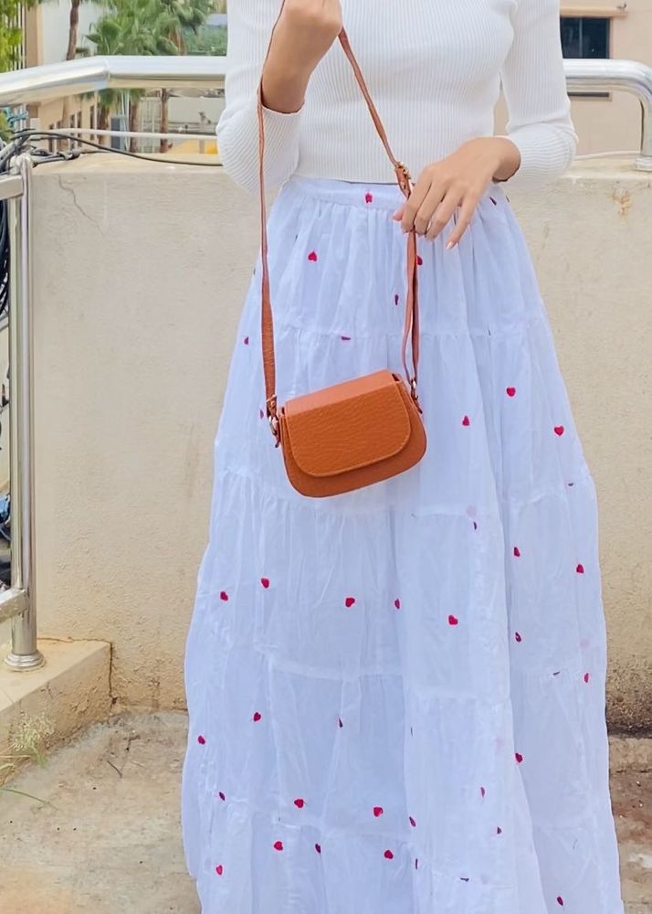 Pinteresty Heart Long Skirt❤️