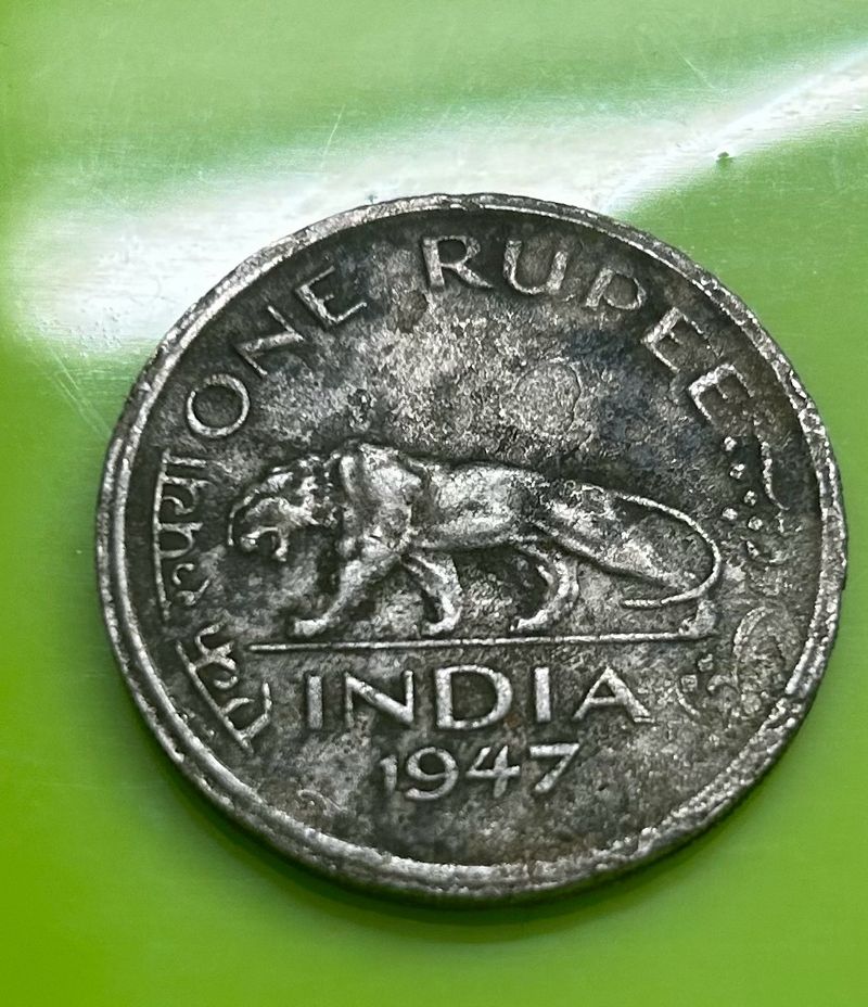 1rs 1947 Indian Coin For Collection