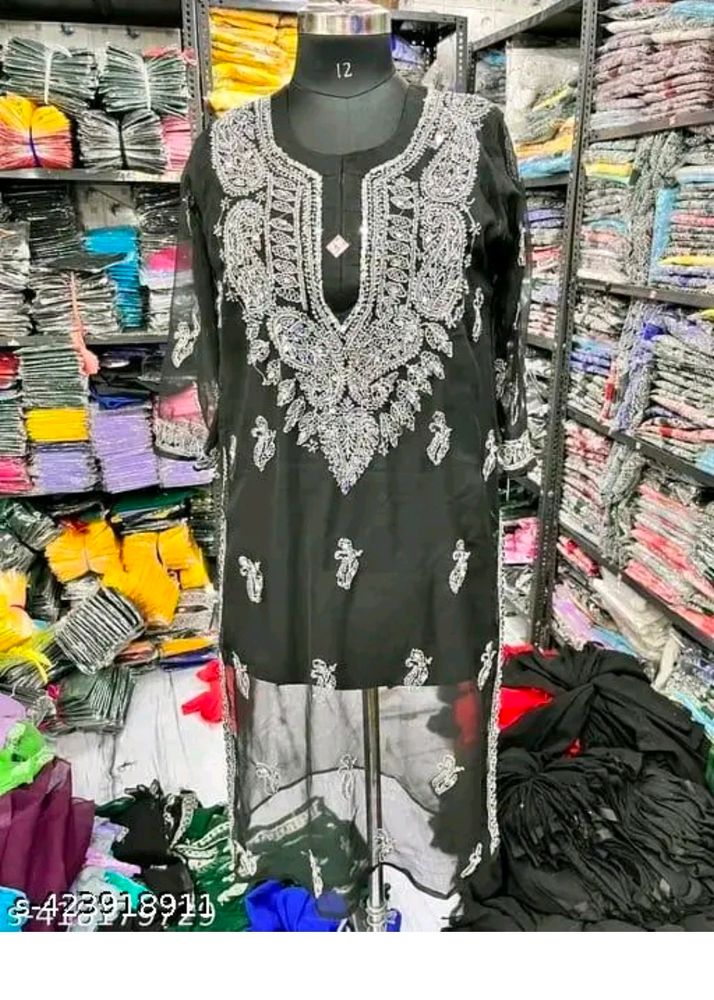 Chekan Carry Kurta Hand Embroidery 🪡 Free Size