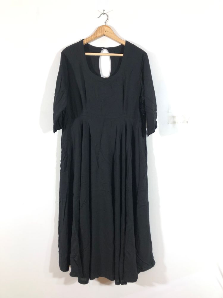 Black A-Line Kurta