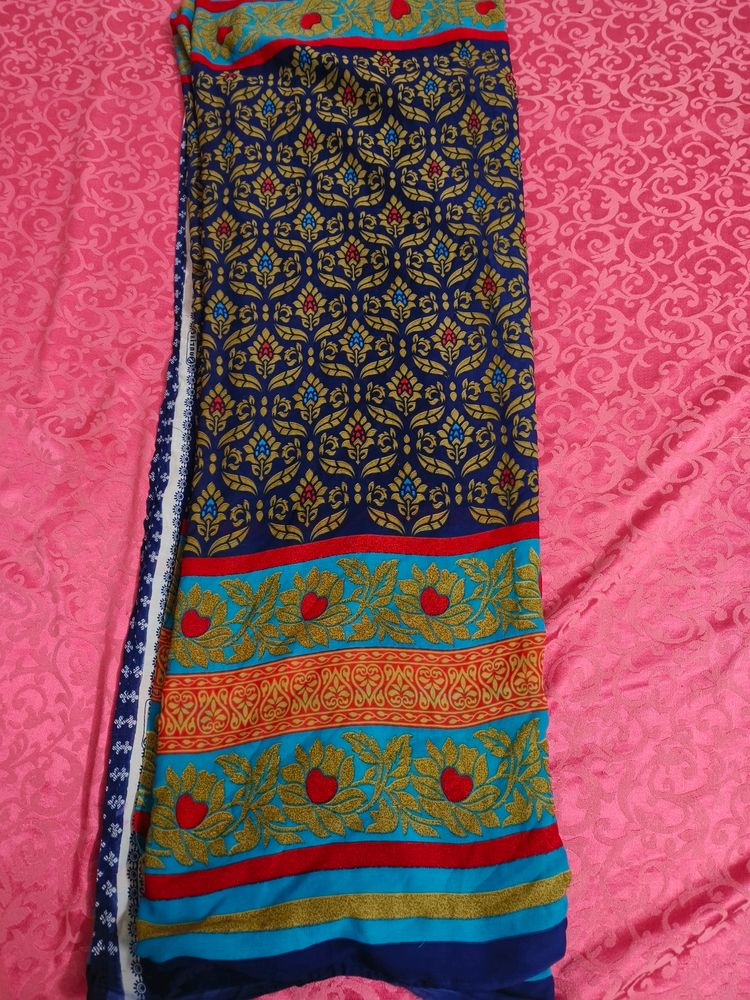 Georgette Multi Colour Saree