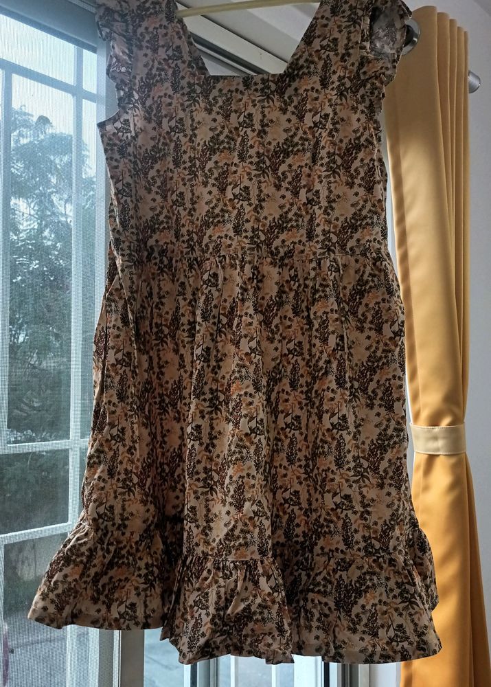 Floral Cotton Dress (L)