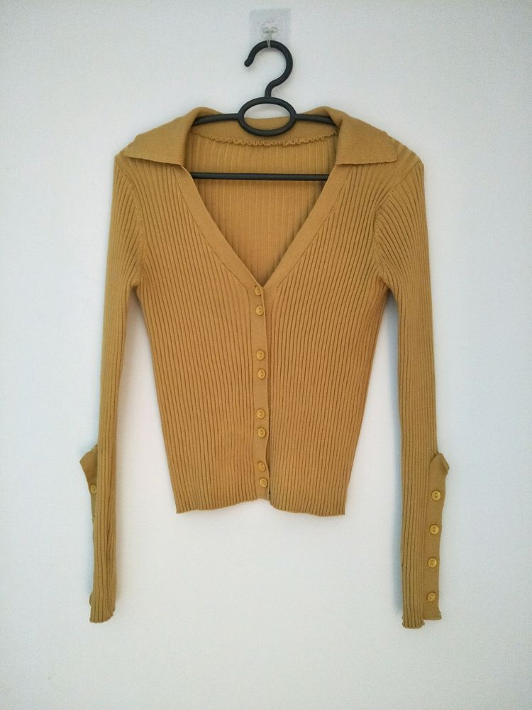 Mustard Yellow Cardigan