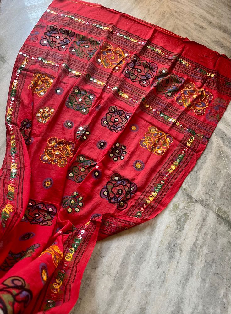 Thread Pattern Work Dupatta