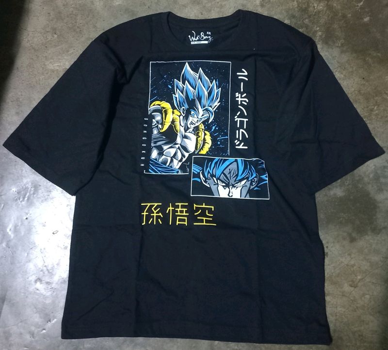 Drop Shoulder Anime T-shirt