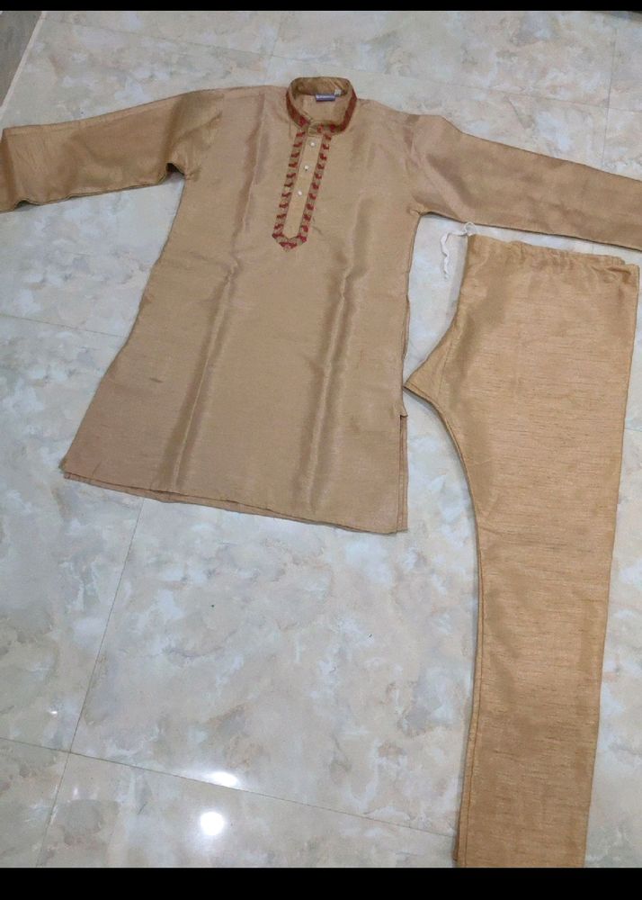 Kurta Payjama Set For Kids❤️ Golden