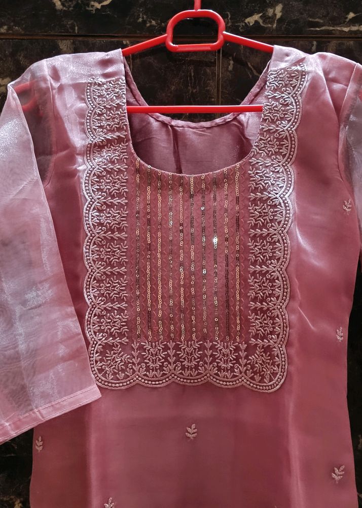 Organza Kurta Set