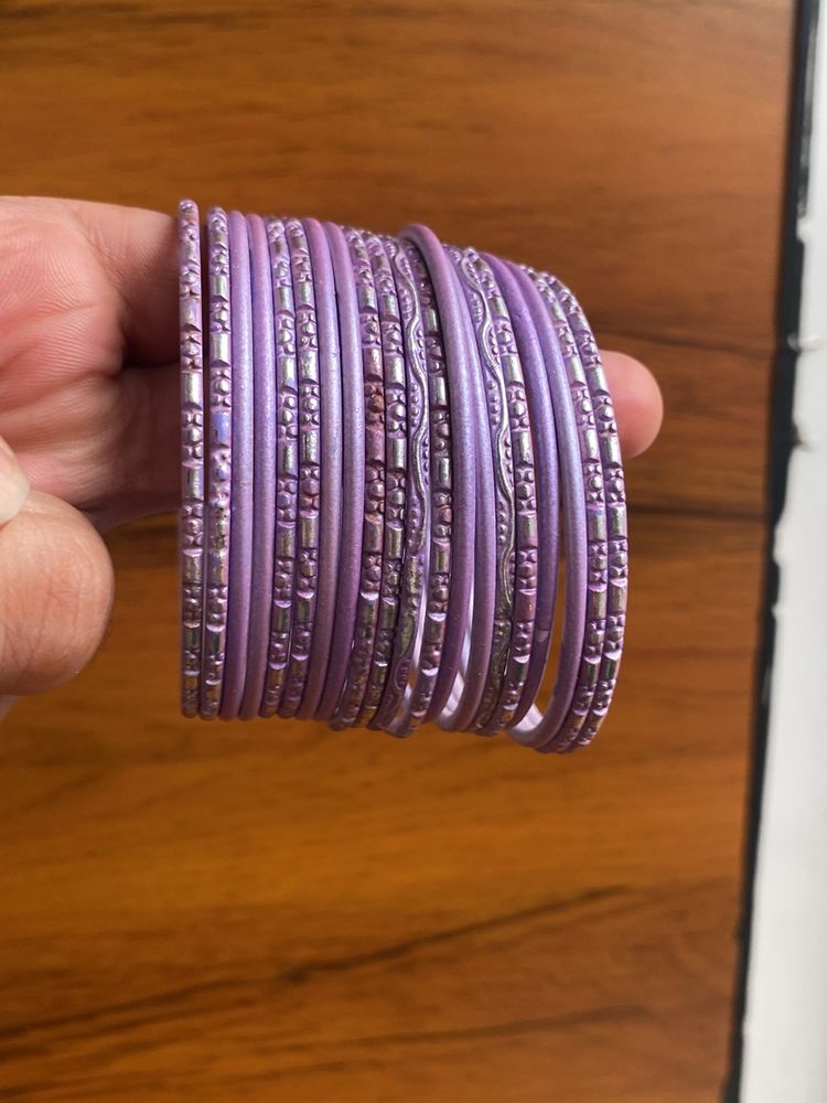 Purple Color Bangles