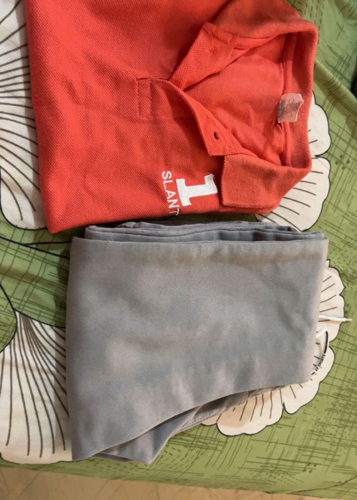 Trouser And T Shirt For 4-6 Year Boys😍