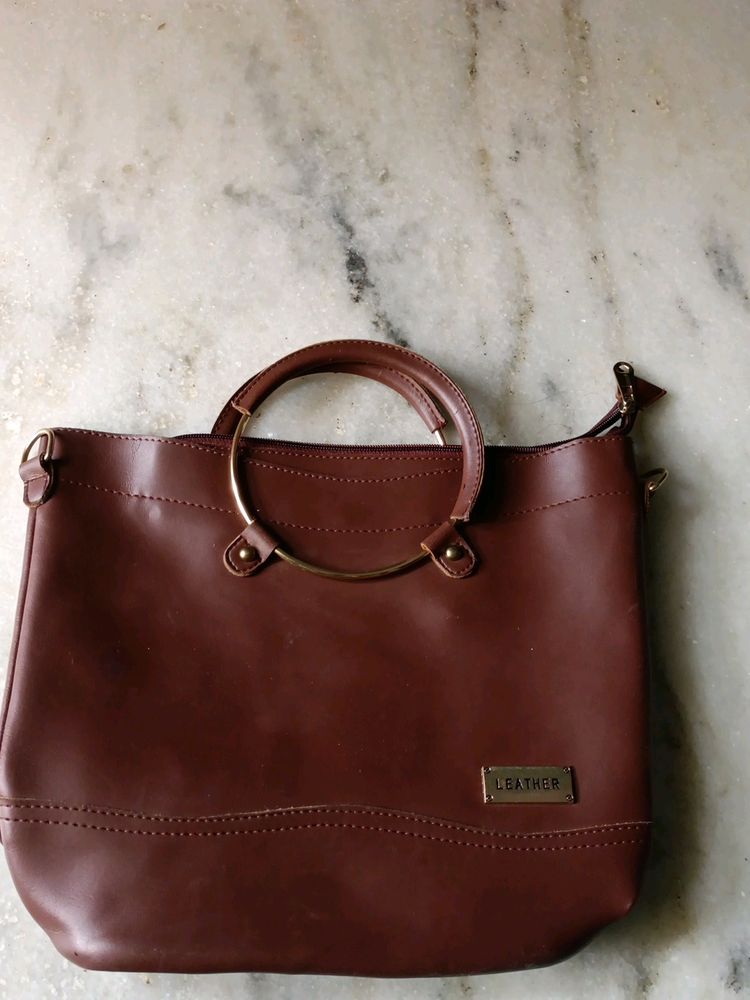 A Brown Colored Handbag