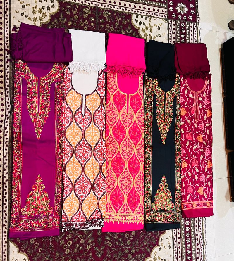Kashmiri Woollen Suits Material ♥️