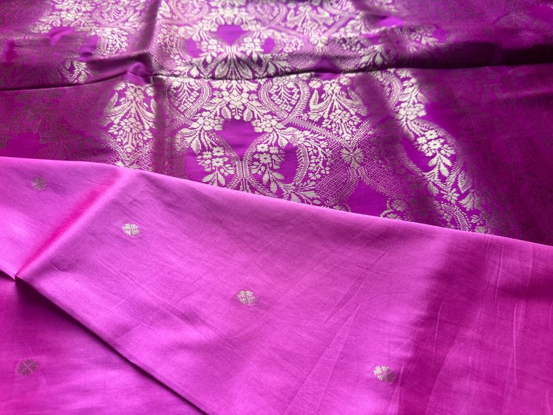 Pink Light Weight Silk Saree