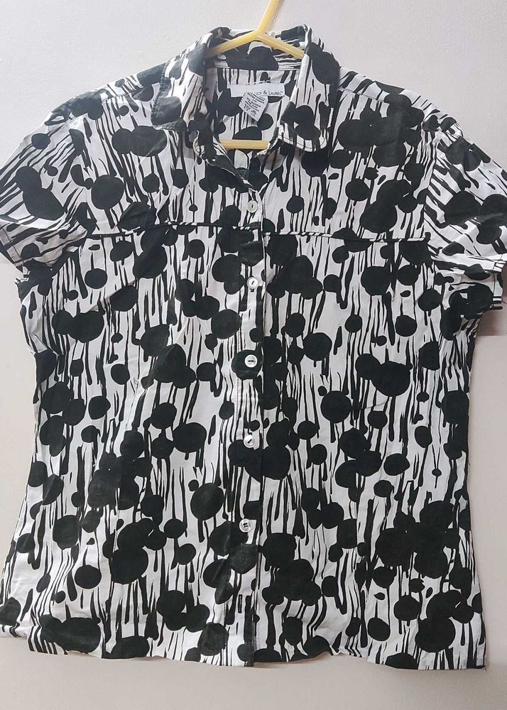 Black Printed Shirt