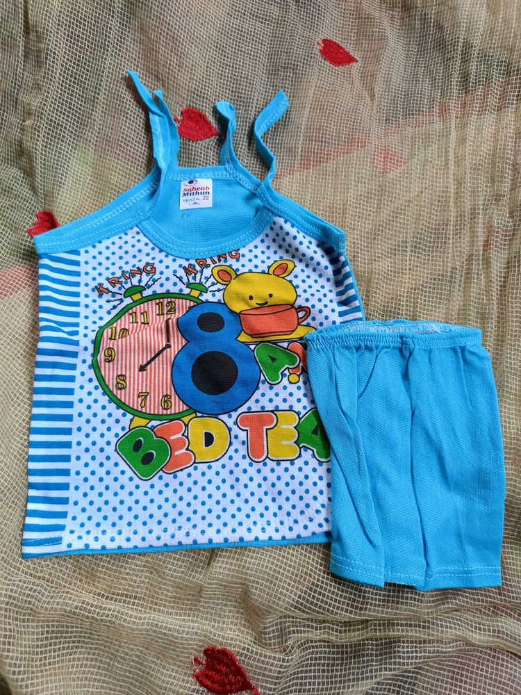 Baby Dress Cotton Blue