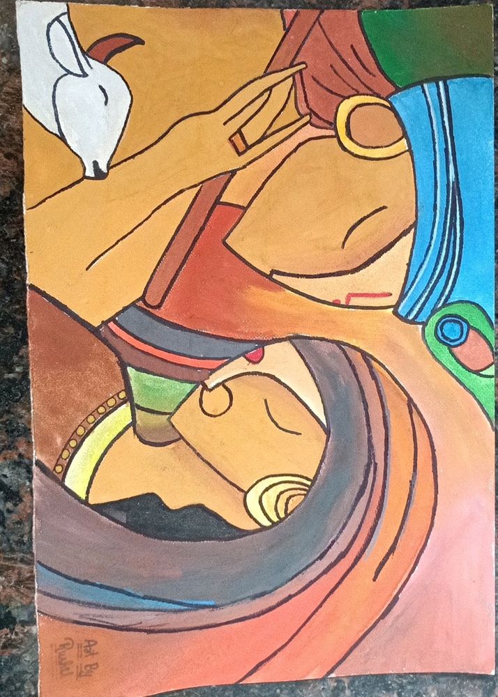 Radha And Krishna Painting