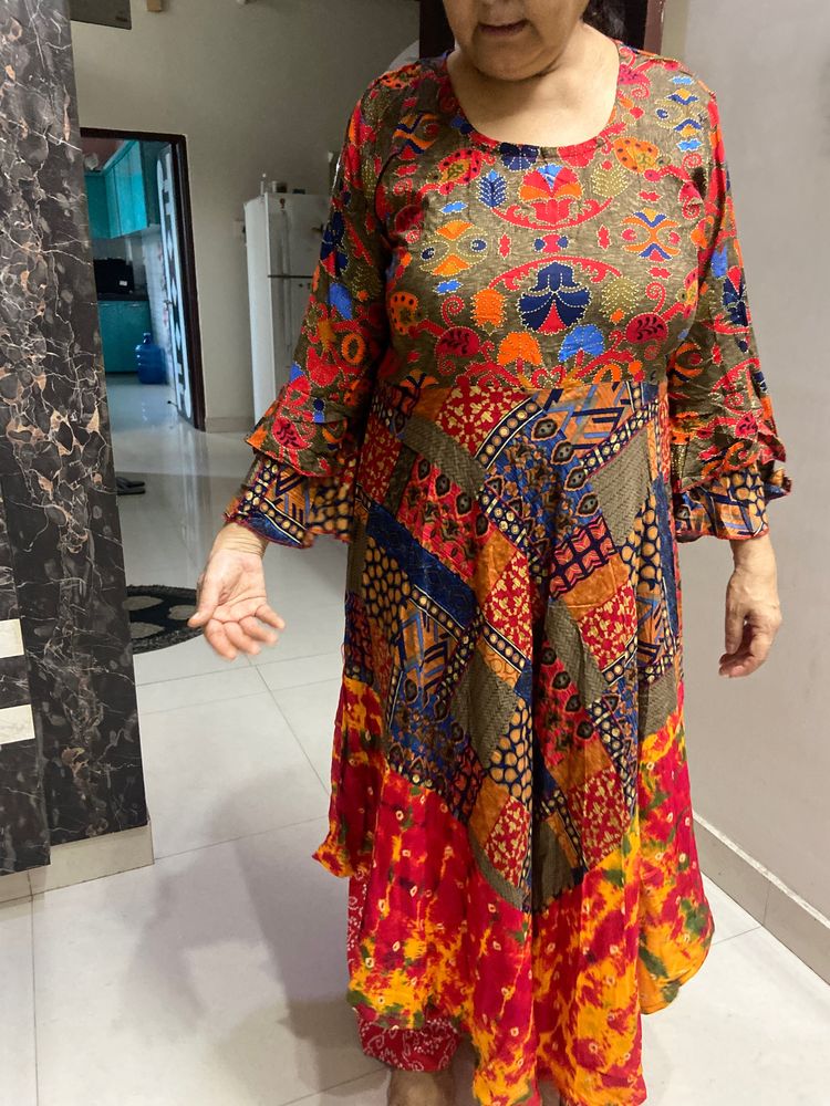 Multi Color Long Kurti