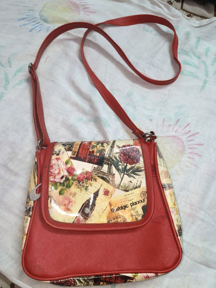 Red Sling Bag