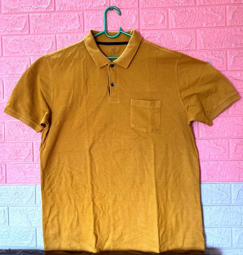 WES by Westside - Tshirt Mustard Colour (Men’