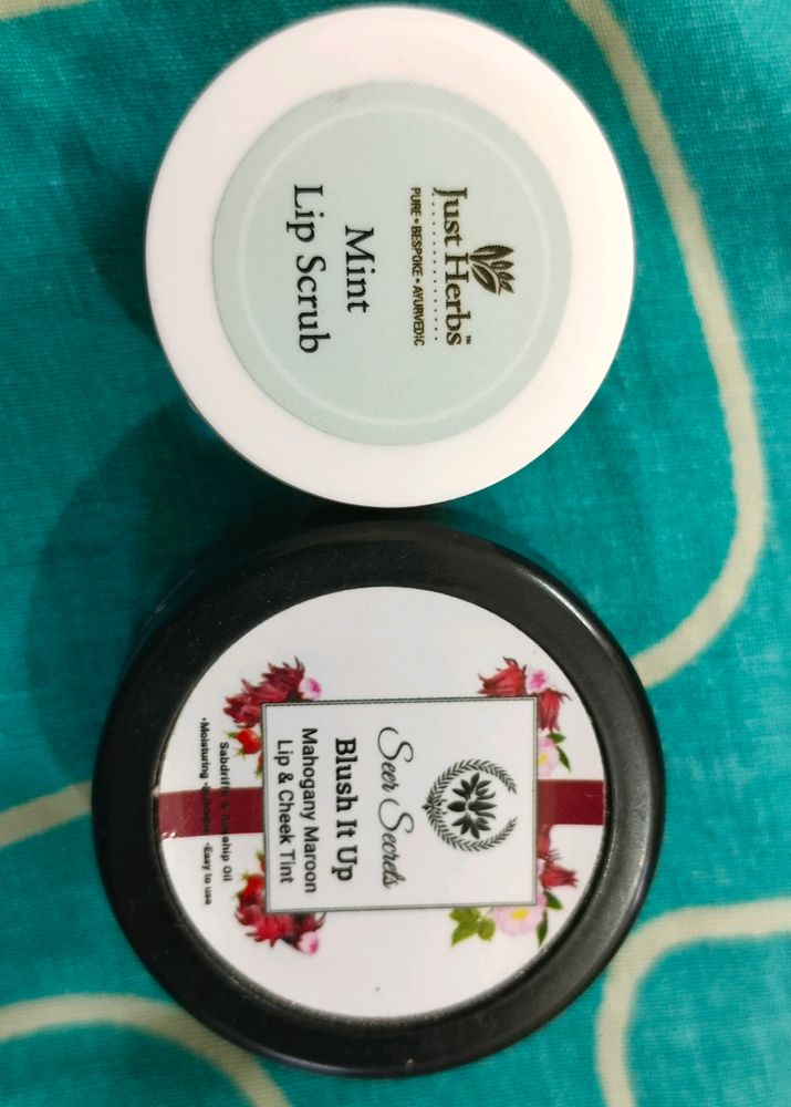 Lip Scrub And Li & Cheek Tint