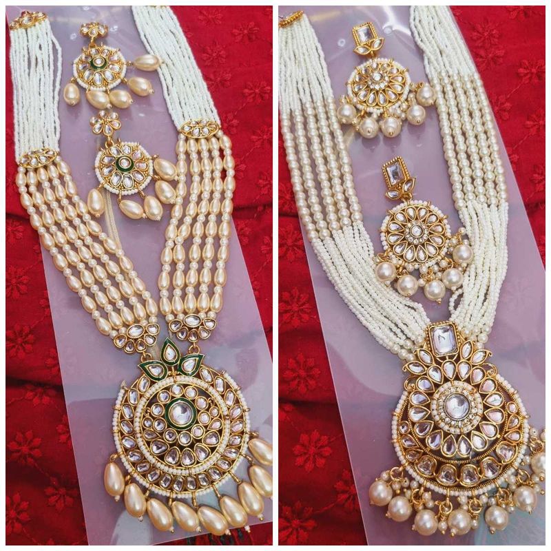 Rajwadi Kundan Long Necklace Set