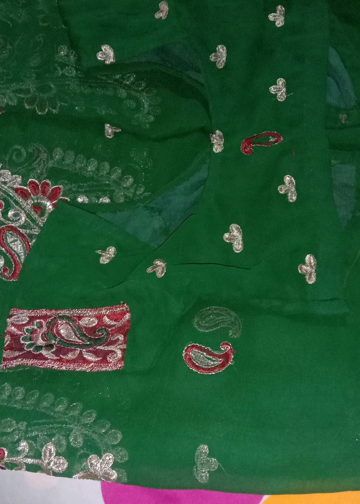 Silk Saree & Blouse -34 Size