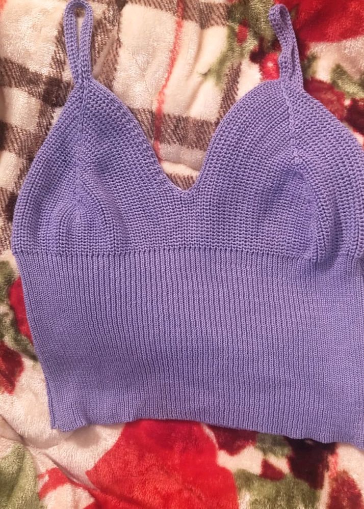 Lavender Crop Top