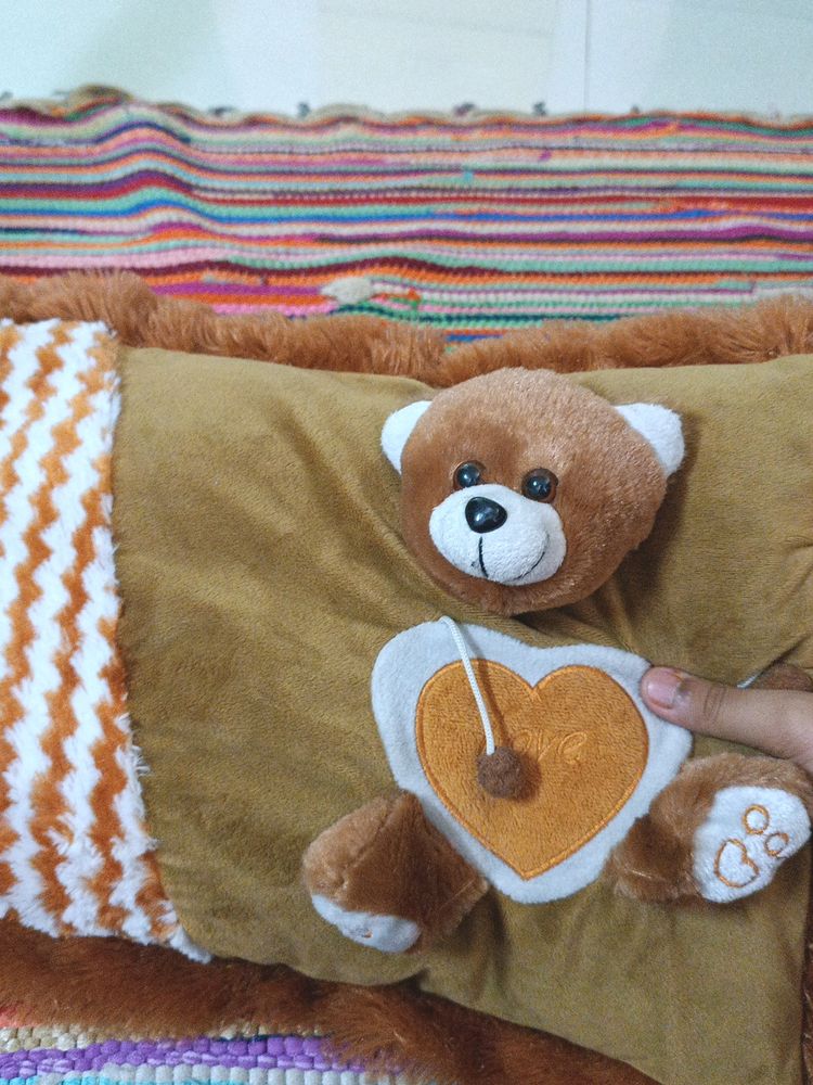 Cute Teddy Pillow Perfect For Gifting!! ♡♡