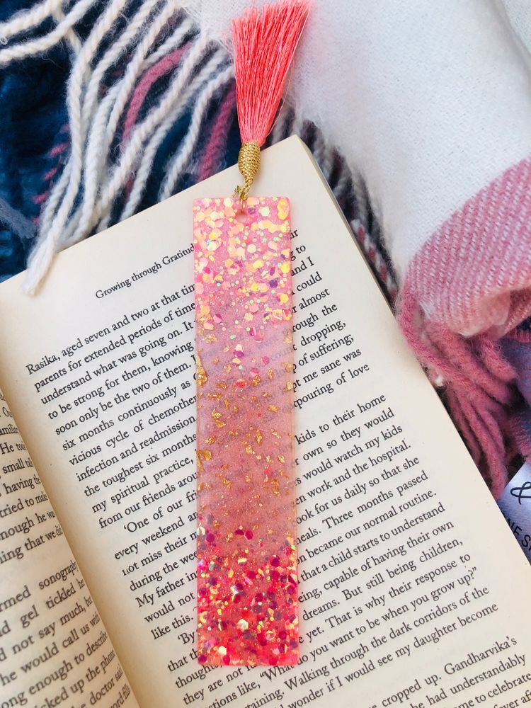 Handmade resin bookmark