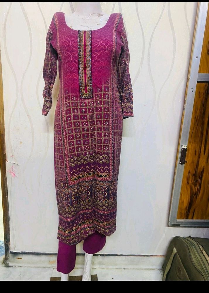 Cotton Suit Dupatta Pant For Sale