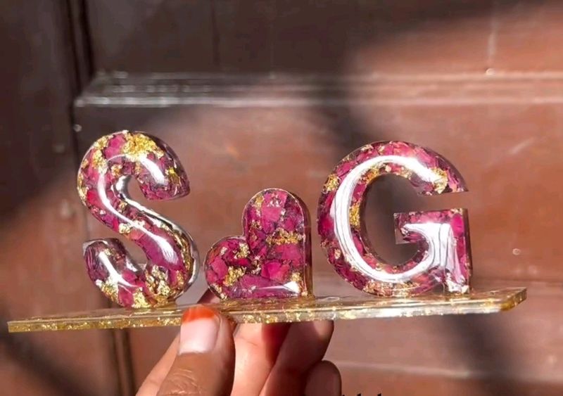 Resin Name Stand Customized