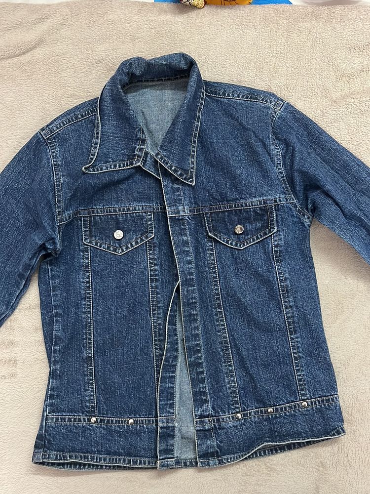 Navy Blue Denim Jacket