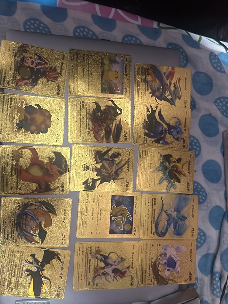 47pc he Pokemon Cards Golden *one Card Rs25/200coi