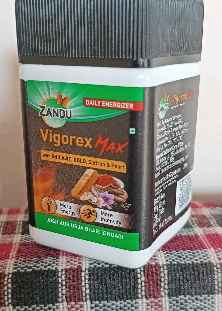 New Zandu Vigorex Max Caps Set Of 2 Pc