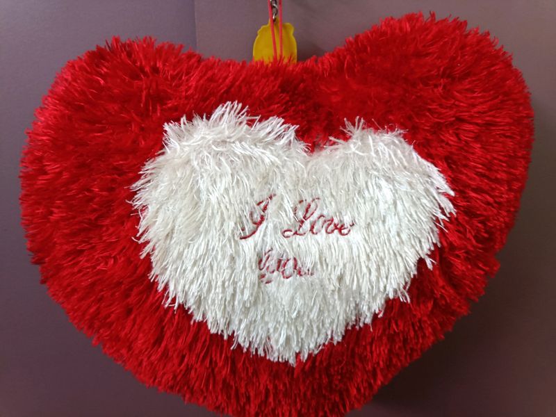 Red Heart Shape Pillow