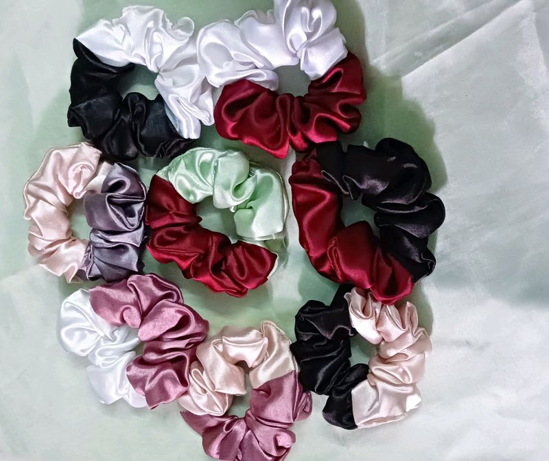 5pcs Dual Tone Scrunchies