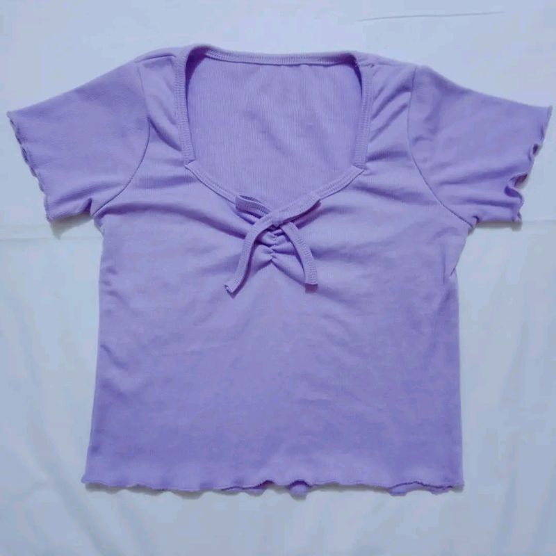 Lavender Crop  Top