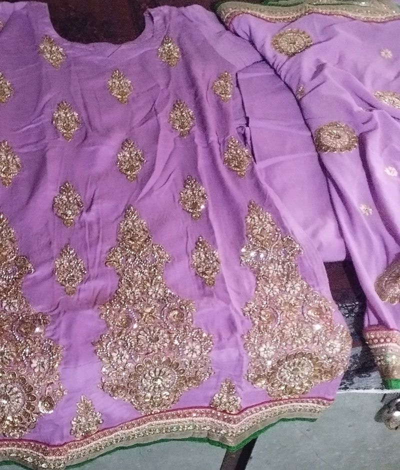 Suit Salwar With Heavy Border Dupatta