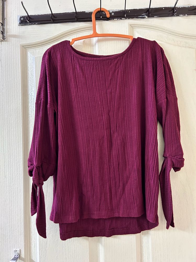 LOV maroon Tops